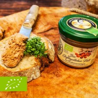 Bio Geflügelleber-Paté mit Preiselbeeren & Ingwer
