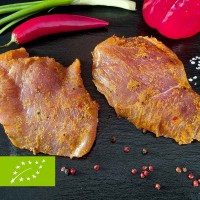 Bio Putenbrust-Steak in Marinade crunchy Paprika, 2 Stück